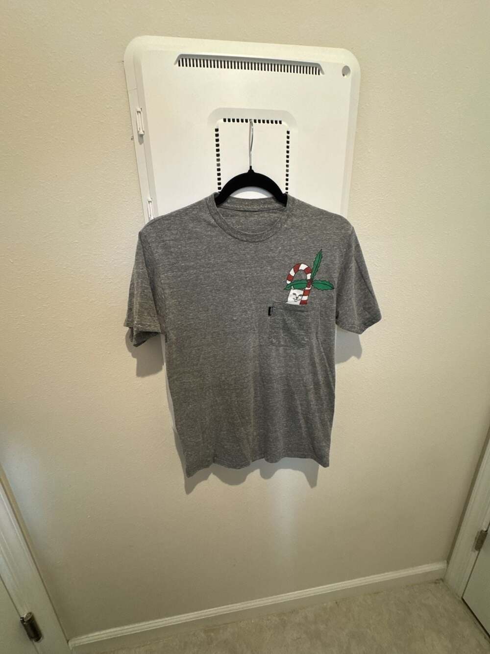 RIPNDIP Christmas Nerm Pocket T-Shirt Gray Heather